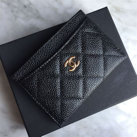 buisness card chanel black|Chanel Business Card Holder .